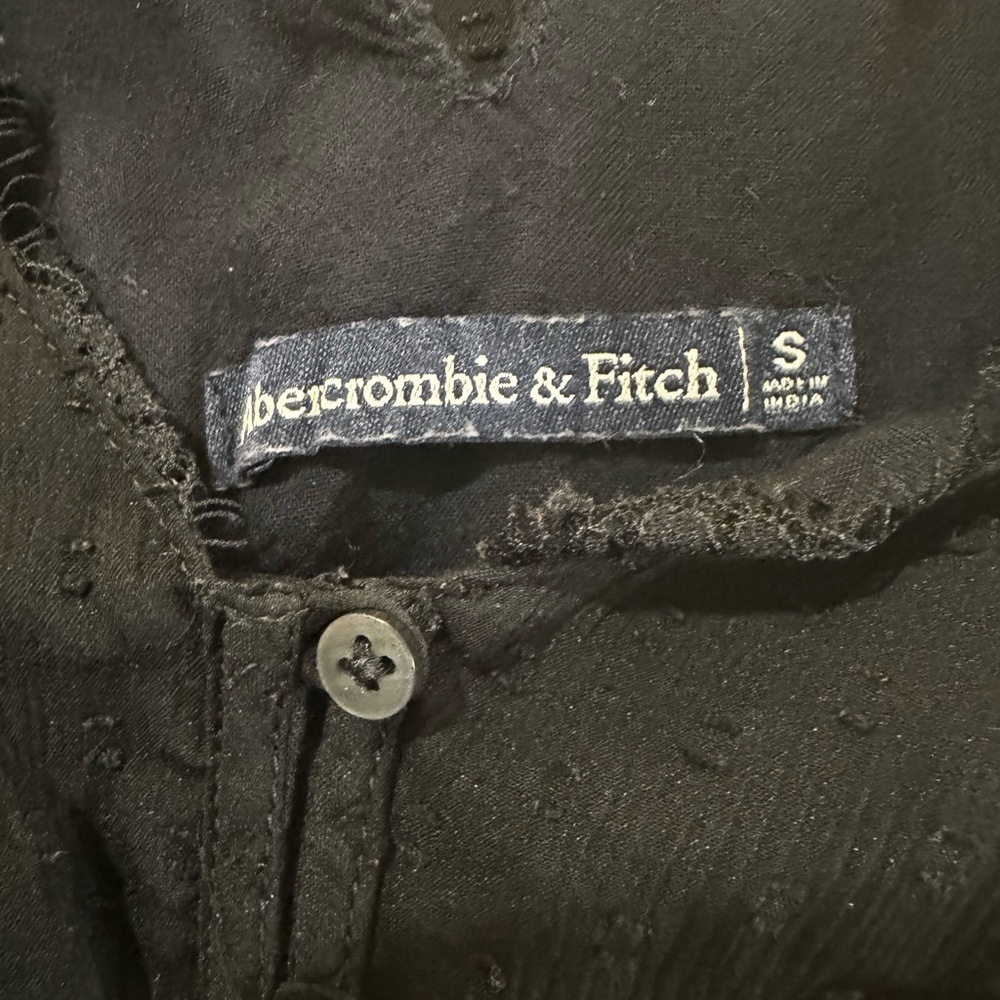 Abercrombie & Fitch Black Peplum Top - Picture 3 of 3
